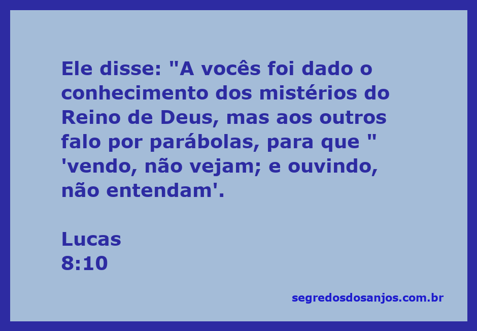 Ilustração do versículo Lucas 8:10, mostrando Jesus explicando os mistérios do Reino de Deus através de parábolas.