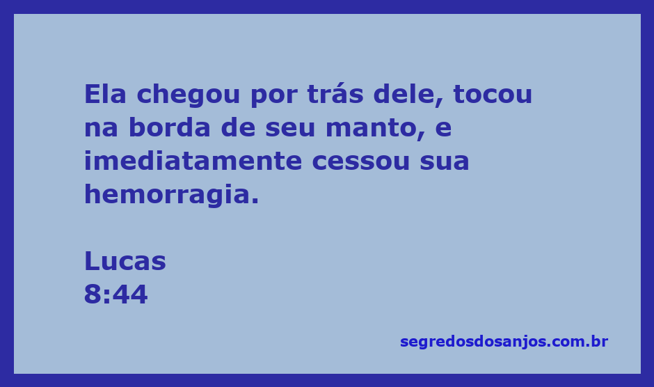 Mulher tocando a borda do manto de Jesus para curar sua hemorragia.