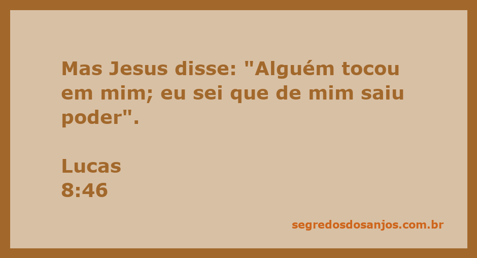 Ilustração de Jesus reconhecendo que alguém tocou nele e que de seu poder saiu cura.