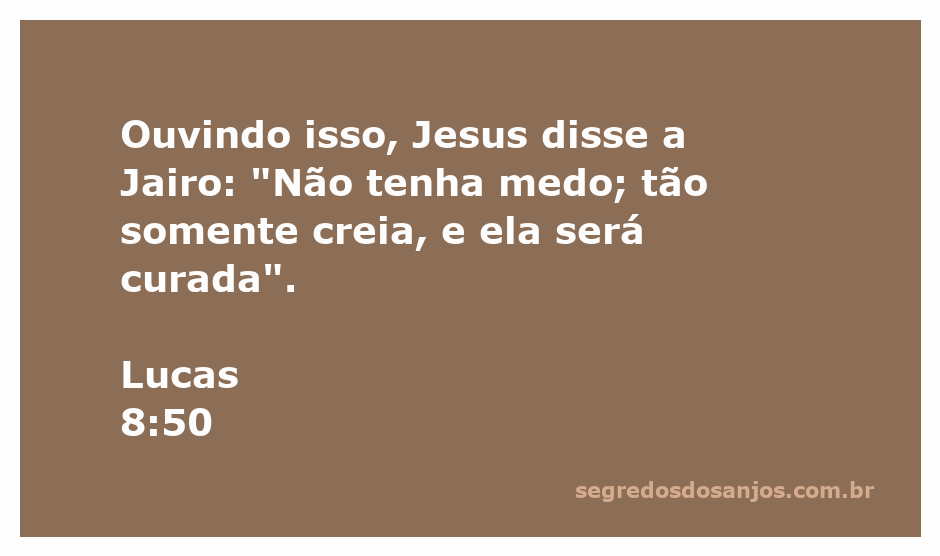 Jesus conforta Jairo com a promessa de cura para sua filha
