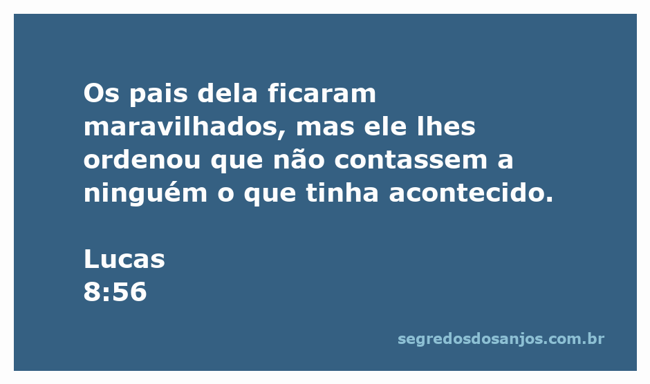 Imagem representando a surpresa dos pais após o milagre de Jesus, conforme Lucas 8:56.