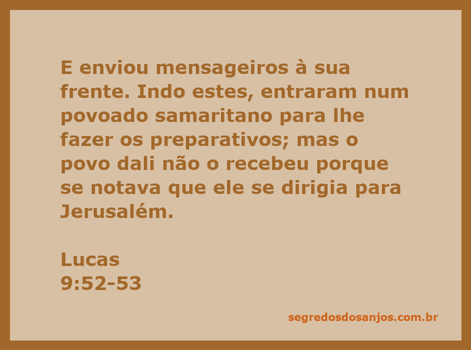 Passagem Lucas 9:5 - Segredos dos Anjos