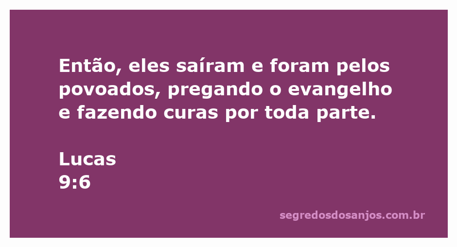 Os apóstolos pregando o evangelho e realizando curas em povoados, inspirado em Lucas 9:6.