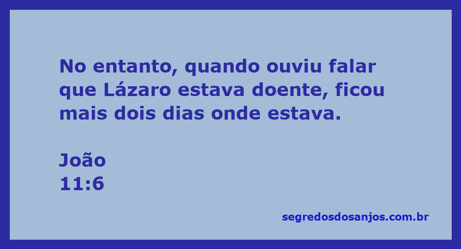 Jesus recebendo a notícia sobre a doença de Lázaro e decidindo ficar mais dois dias onde estava.