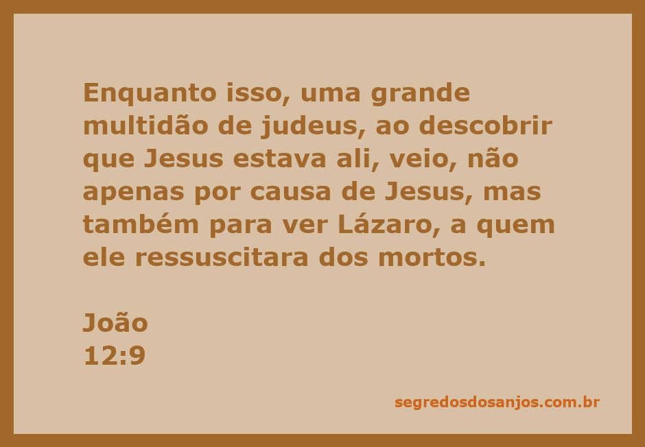 Multidão de judeus reunidos para ver Jesus e Lázaro após a ressurreição.