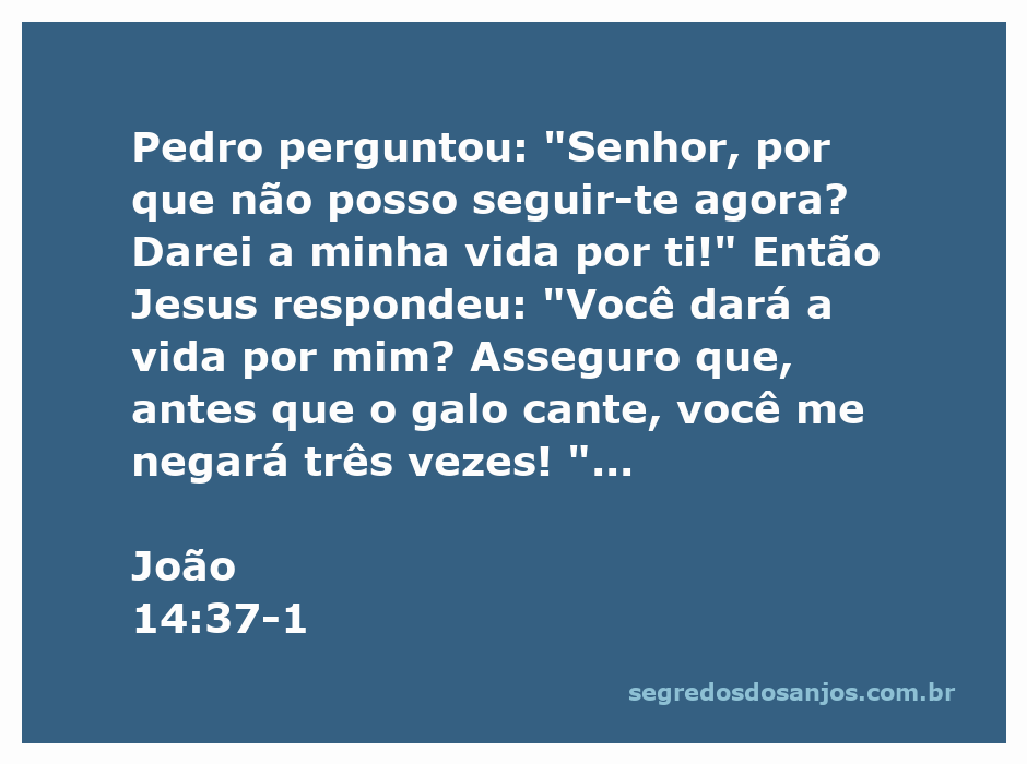 Ilustração da conversa entre Pedro e Jesus sobre lealdade e fé, destacando a advertência de Jesus sobre a negação de Pedro.