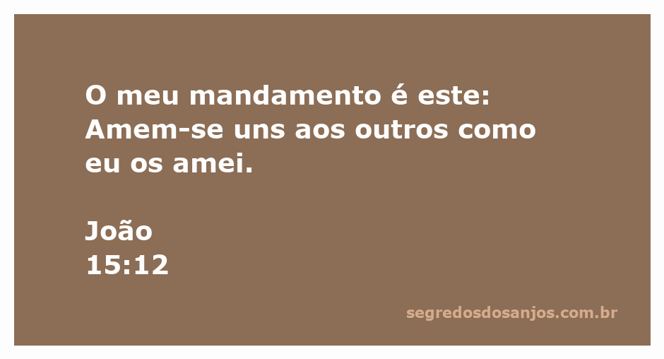 Imagem representando o versículo João 15:12 sobre o amor ao próximo.