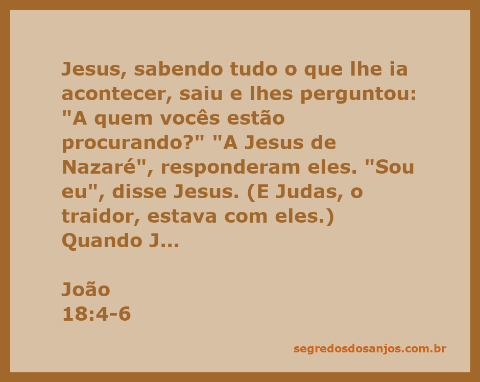 Jesus se apresenta aos soldados que vieram prendê-lo, enquanto Judas observa.