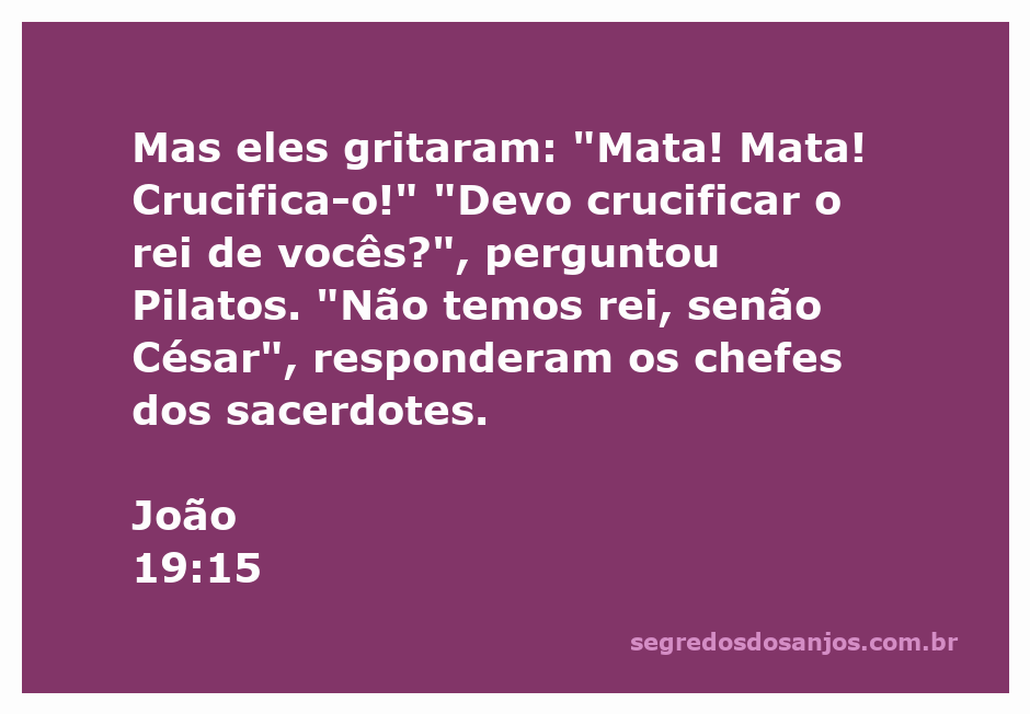 Representação da cena onde Pilatos questiona a multidão sobre Jesus, enquanto os sacerdotes clamam pela crucificação.