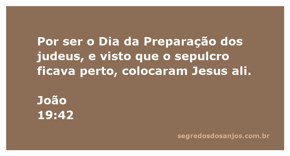 Representação do sepulcro onde Jesus foi colocado após a crucificação, próximo ao Dia da Preparação dos judeus.