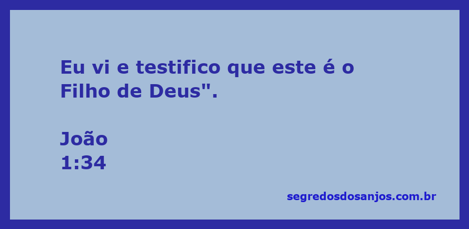 Representação artística do testemunho de João sobre Jesus como o Filho de Deus.