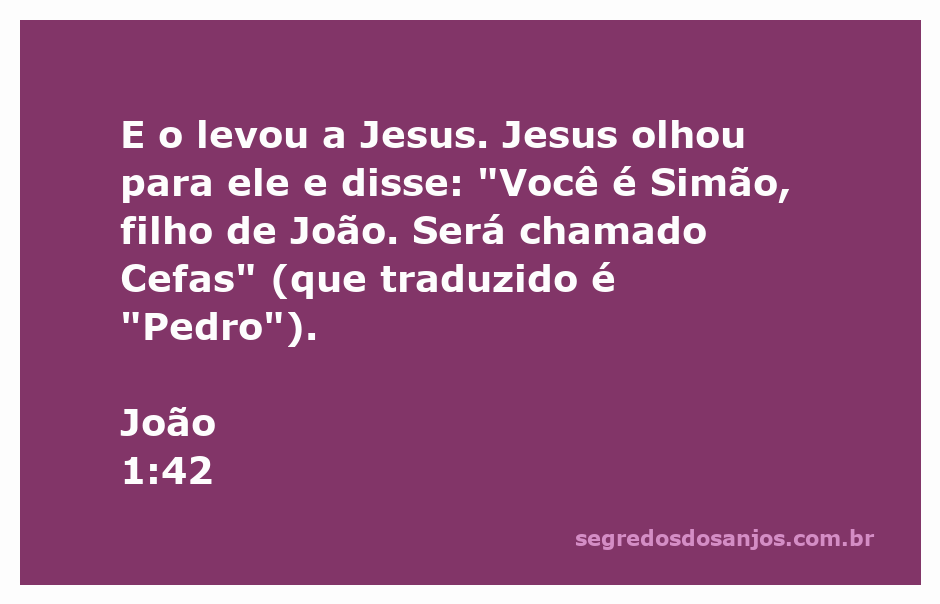 Imagem de Jesus nomeando Simão como Pedro, representando a transformação espiritual.