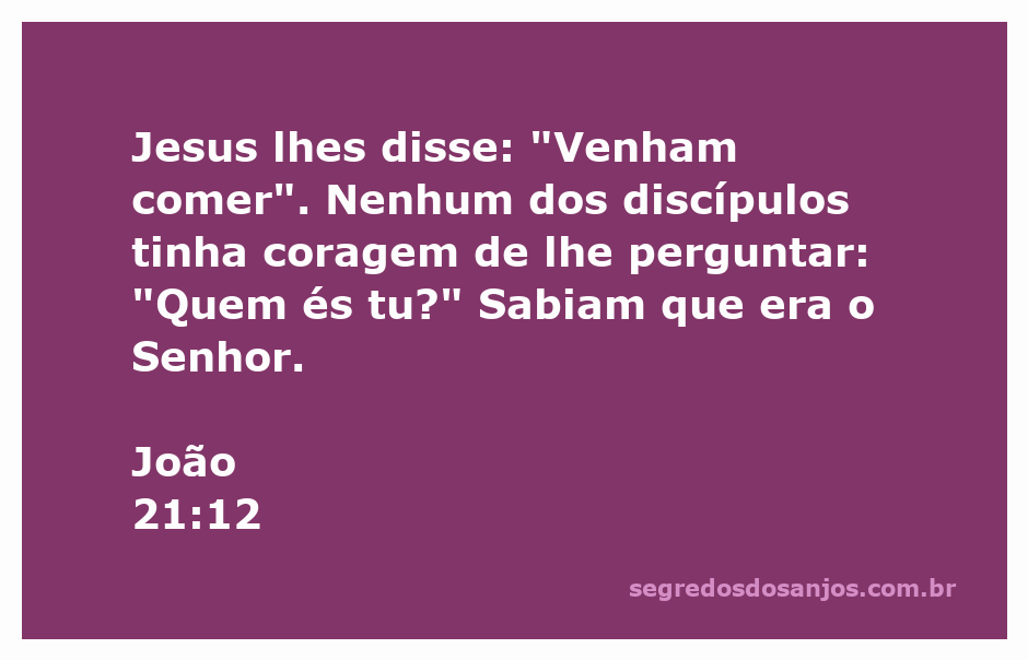 Imagem de Jesus convidando os discípulos a comer, simbolizando comunhão e amizade.
