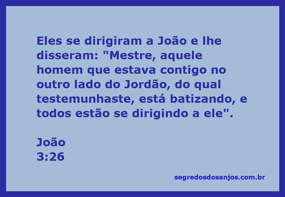 João Batista conversando com seus discípulos sobre Jesus que está batizando