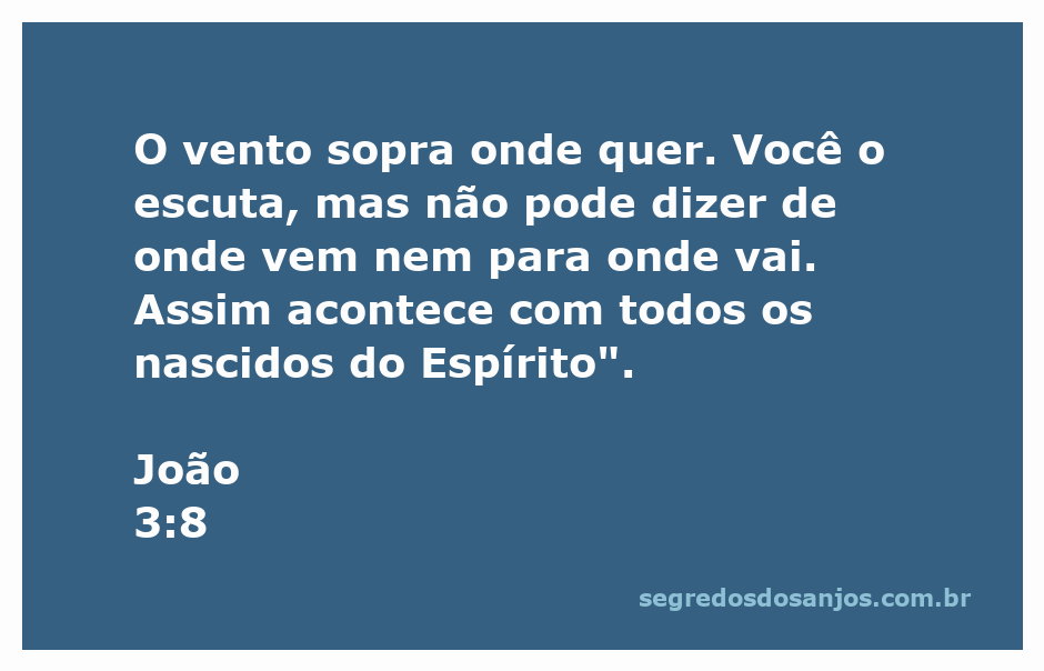 Imagem representativa do vento soprando, simbolizando o movimento do Espírito Santo conforme João 3:8.