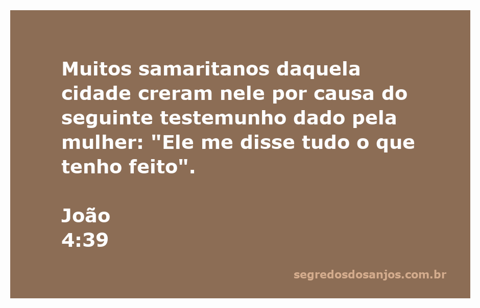 Mulher samaritana testemunhando sobre Jesus em uma cidade da Samaria