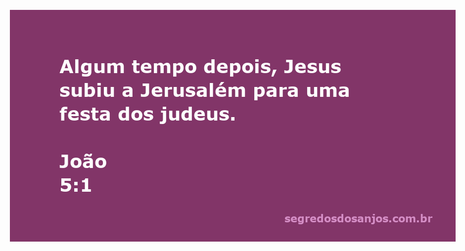 Jesus subindo a Jerusalém para a festa dos judeus, conforme narrado em João 5:1.