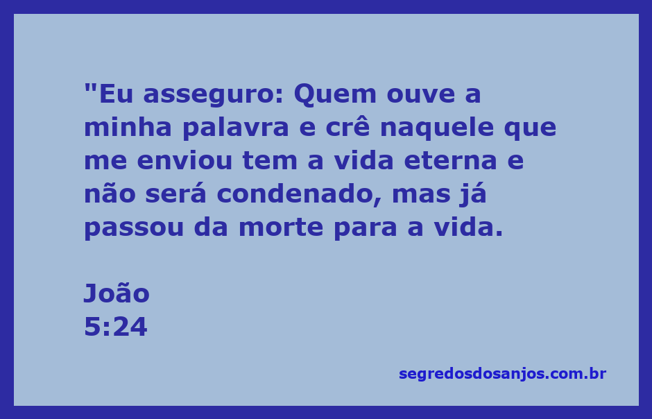 Imagem representativa do versículo João 5:24, destacando a promessa de vida eterna para os que creem em Jesus.