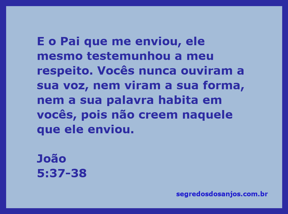 Ilustração do versículo João 5:37-38, destacando a obra do Pai e a incredulidade do povo.