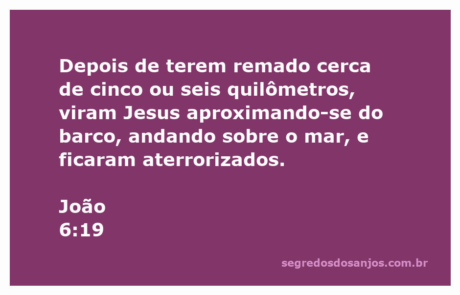 Imagem de Jesus caminhando sobre as águas do mar, enquanto os discípulos estão no barco assustados.