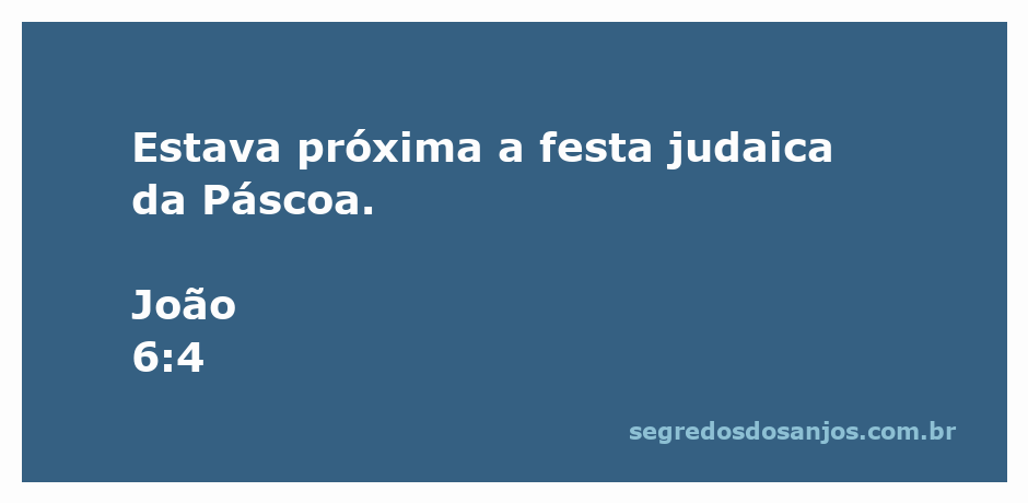 Cena da Páscoa judaica com referências ao versículo de João 6:4.