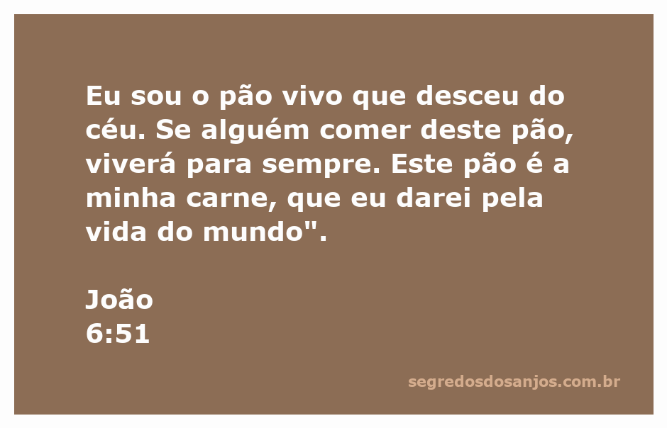 Imagem de Jesus se referindo ao pão vivo que desceu do céu, simbolizando a vida eterna.