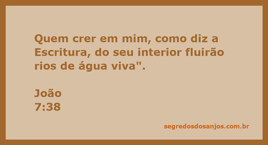 Imagem representativa de rios de água viva fluindo de uma pessoa, simbolizando a crença em Jesus conforme João 7:38.