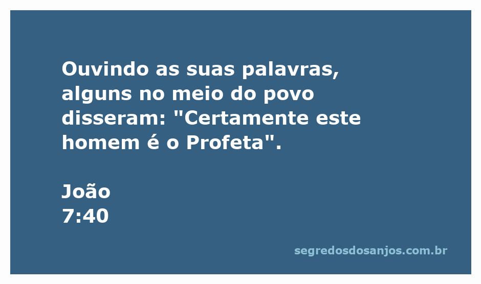 Imagem que representa a multidão discutindo sobre Jesus, com foco na afirmação de que Ele é o Profeta.