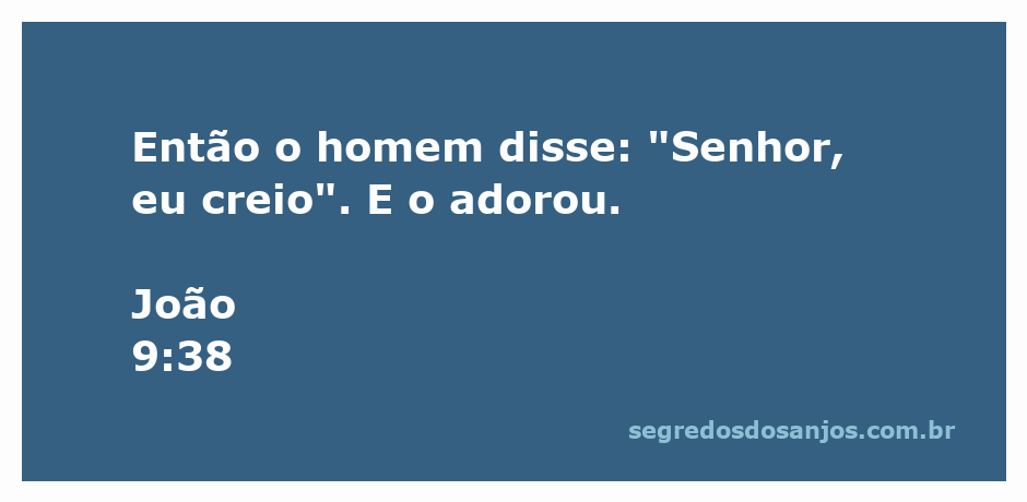 Homem adorando a Jesus após confessar sua fé, inspirado por João 9:38.