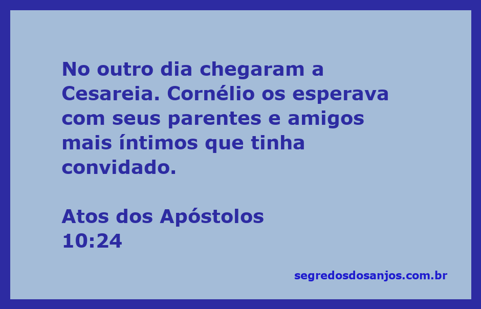 Cornélio aguardando a chegada dos apóstolos em Cesareia com seus parentes e amigos.