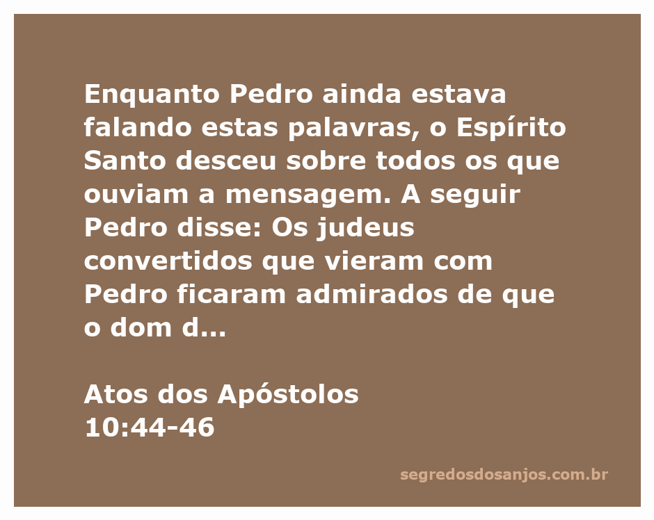Pedro pregando enquanto o Espírito Santo desce sobre os gentios, com todos ouvindo e exaltando a Deus.