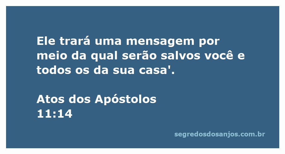 Imagem representativa de Atos dos Apóstolos 11:14, destacando a mensagem de salvação para a família.