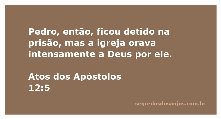 Imagem de Pedro na prisão, simbolizando a oração intensa da igreja.