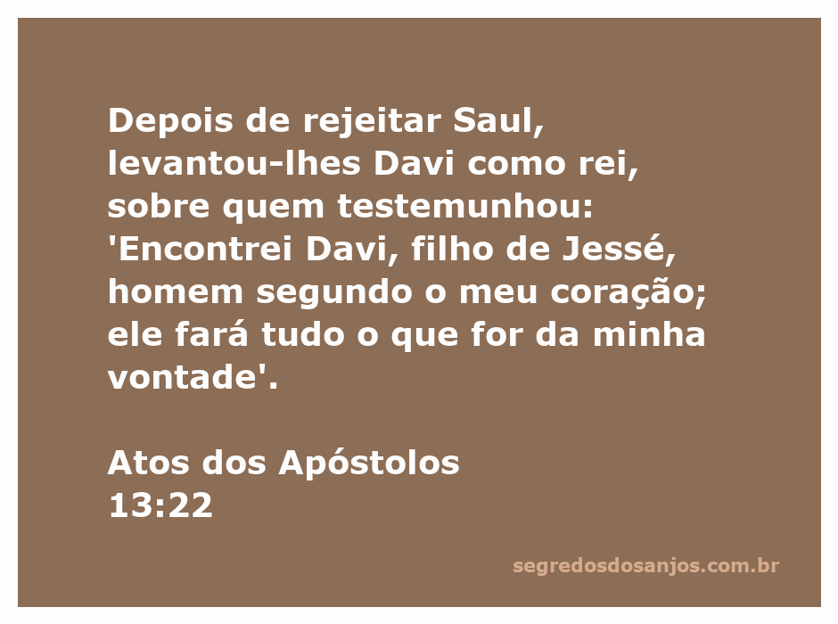 Imagem de Davi, filho de Jessé, representado como o rei escolhido por Deus, simbolizando um homem segundo o coração de Deus.