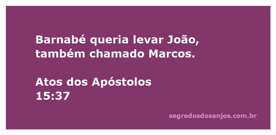 Barnabé e João Marcos discutindo sobre a viagem missionária.