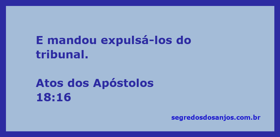 Imagem representativa do tribunal onde Paulo foi julgado e expulso.