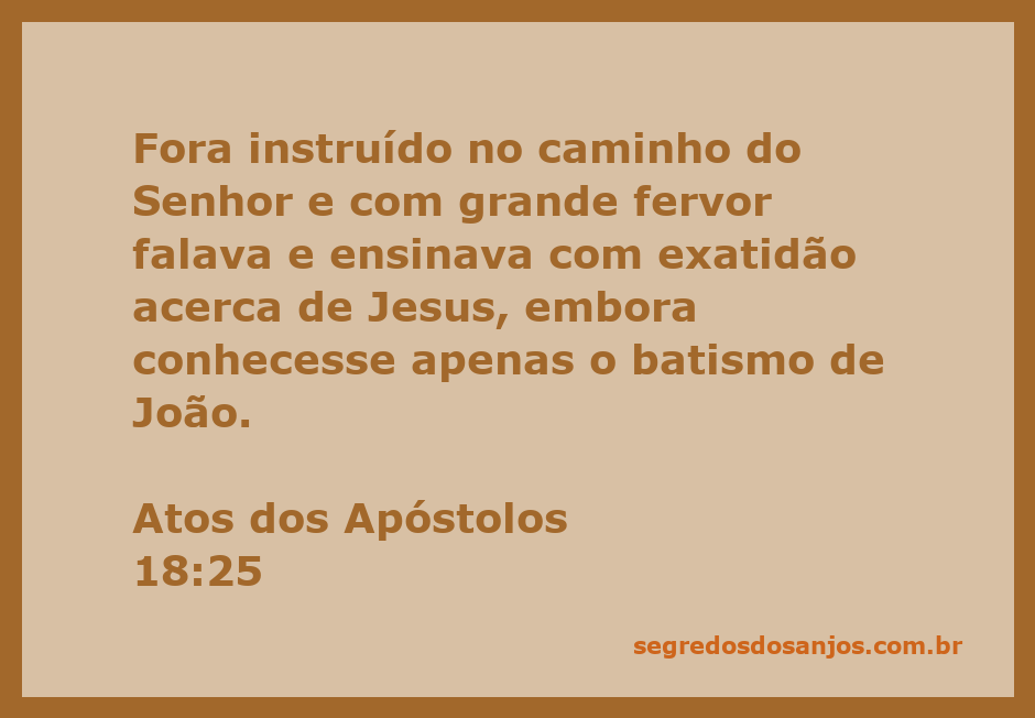 Ilustração de Apolo, um pregador fervoroso, ensinando sobre Jesus com precisão, apesar de seu conhecimento limitado.