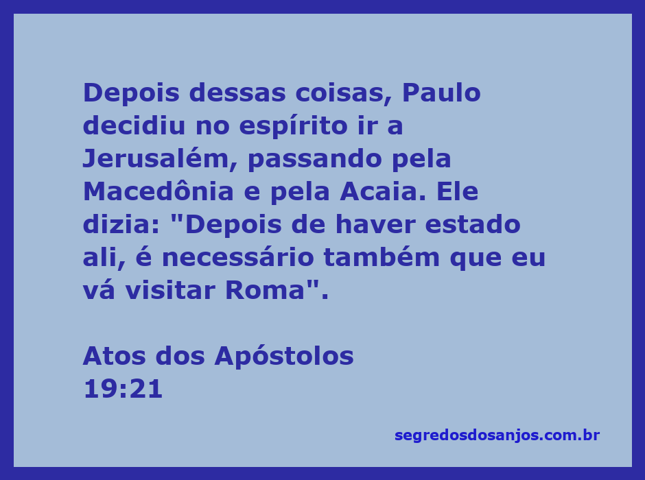 Ilustração de Paulo planejando sua viagem a Jerusalém e Roma, conforme Atos 19:21.