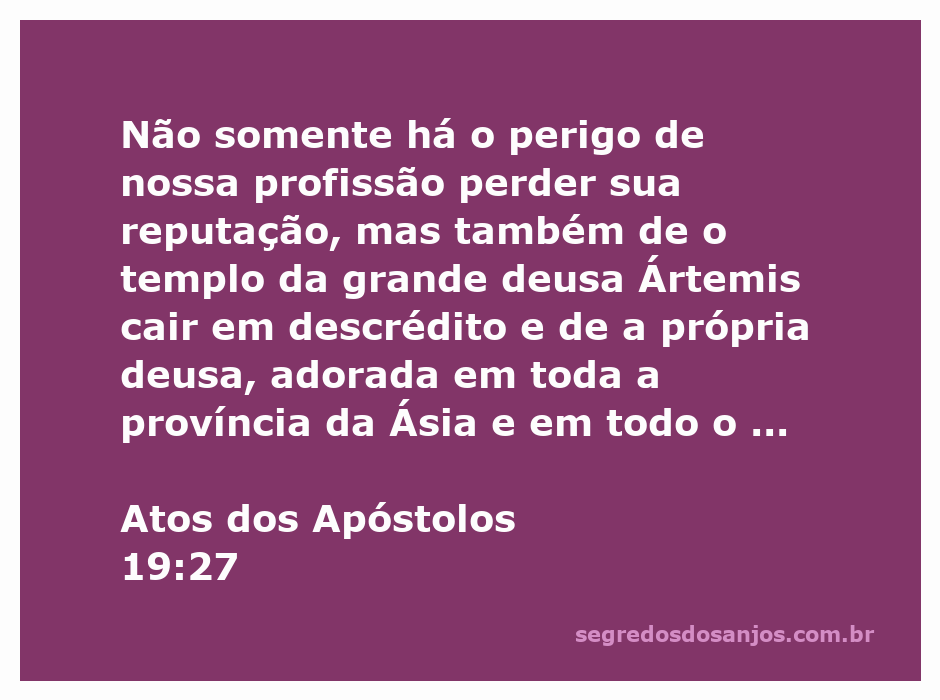 Imagem representando a deusa Ártemis e o templo em Éfeso, simbolizando a disputa religiosa mencionada em Atos 19:27.