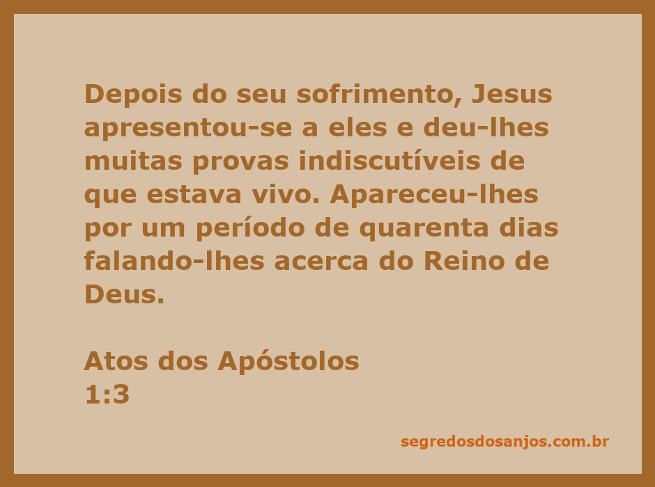 Jesus ressurreto aparece para os apóstolos, demonstrando que está vivo após seu sofrimento.