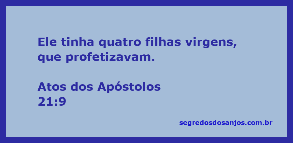 Imagem ilustrativa das quatro filhas virgens de Filipe, mencionadas em Atos 21:9, que profetizavam.