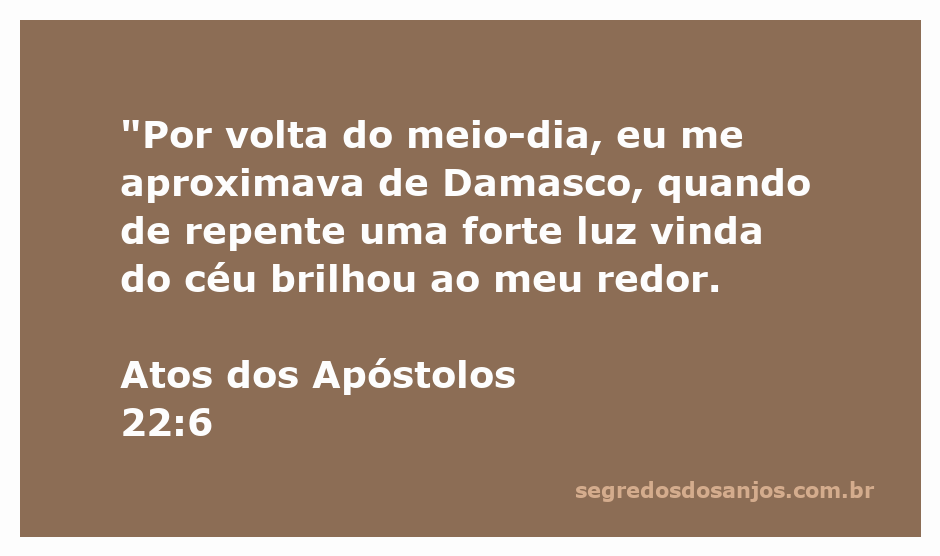 Imagem representando a conversão de Saulo na estrada para Damasco, com uma forte luz vinda do céu.