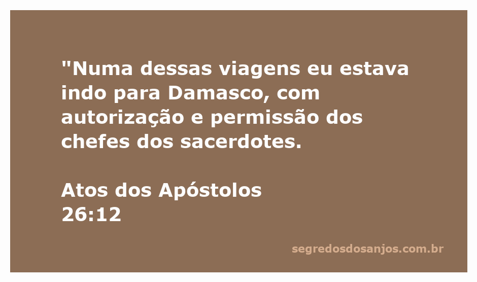 A ilustração de Paulo em sua viagem a Damasco, refletindo sobre sua conversão e a autorização dos sacerdotes.