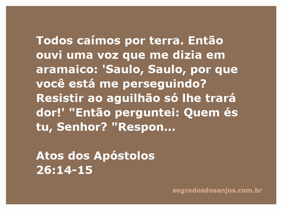 Ilustração do momento em que Saulo ouve a voz de Jesus no caminho para Damasco.