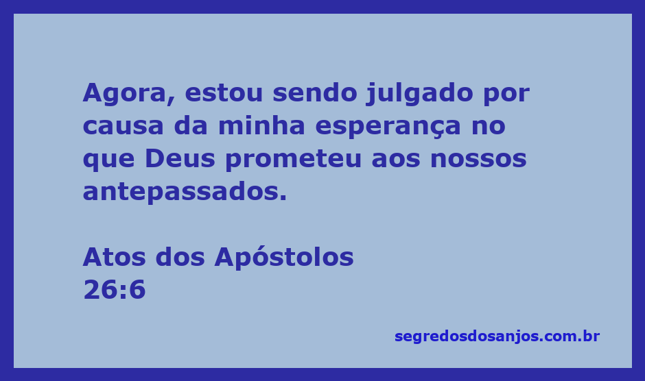 Imagem representativa de Atos dos Apóstolos 26:6, simbolizando a esperança e promessas de Deus.