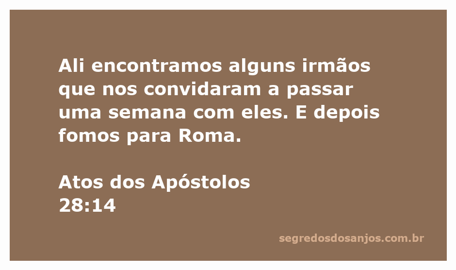 Imagem ilustrativa de irmãos se reunindo em um ambiente acolhedor, representando a passagem de Atos dos Apóstolos 28:14.