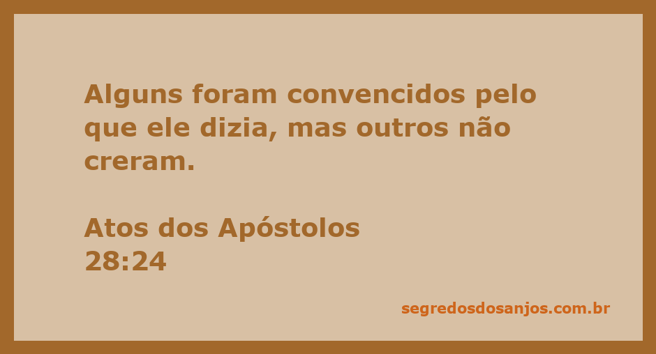 Imagem representativa da divisão de opiniões sobre a mensagem de Paulo em Atos 28:24.