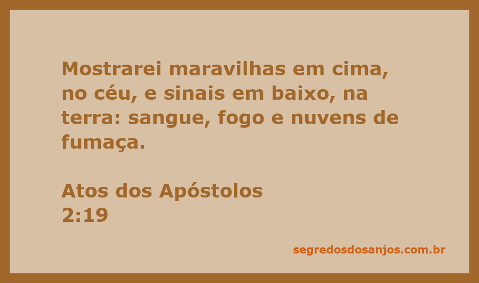 Representação artística das maravilhas celestiais e sinais na terra mencionados em Atos 2:19.