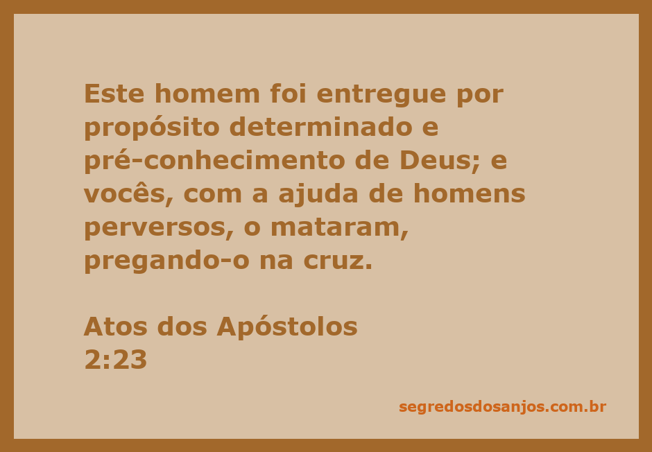 Imagem representativa do versículo Atos 2:23, destacando a entrega de Jesus e o papel da humanidade na sua crucificação.