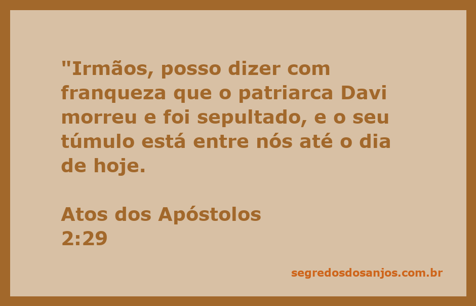 Imagem do túmulo do patriarca Davi, simbolizando sua morte e sepultamento conforme Atos 2:29.